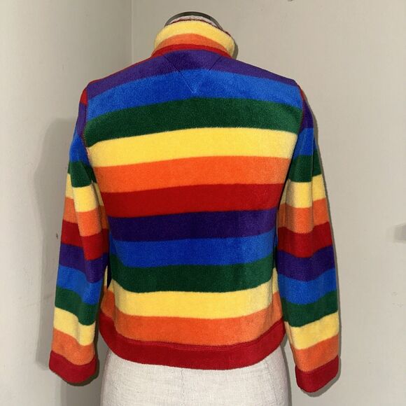 Tommy Hilfiger Zip Up Fleece Jacket Size Small EUC - Picture 5 of 11